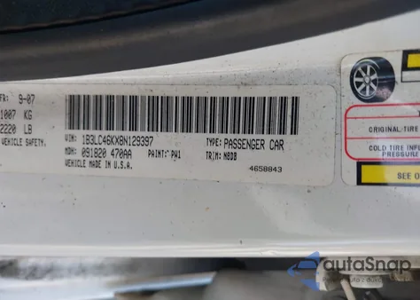 2008 Dodge Avenger Se from USA, damaged, VIN 1B3LC46KX8N129397